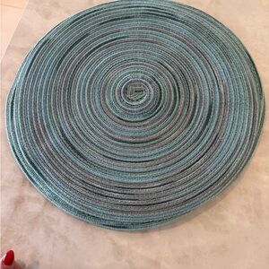 Blue woven placemats set of 8